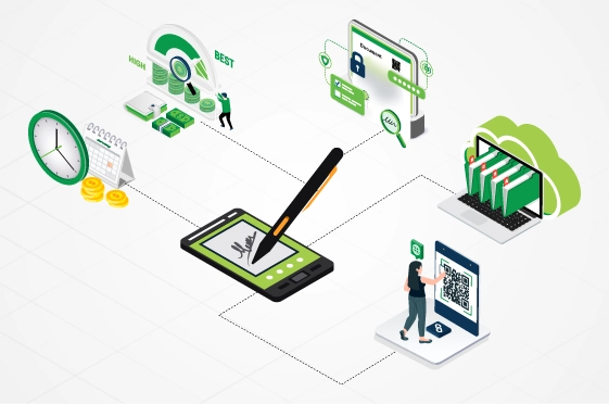Electronic document signing with added security Electronic document signing with added security